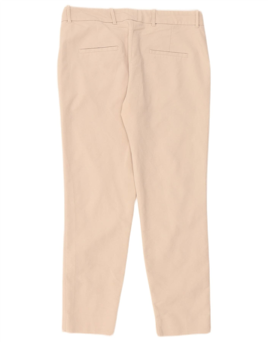 Zara Womens Slim Chino Trousers Large W32 L28 Beige