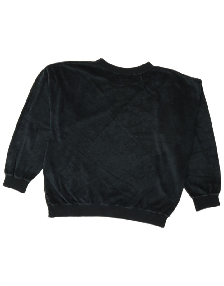 CANDA Womens Oversized Sweatshirt Jumper UK 10 Small Green Cotton