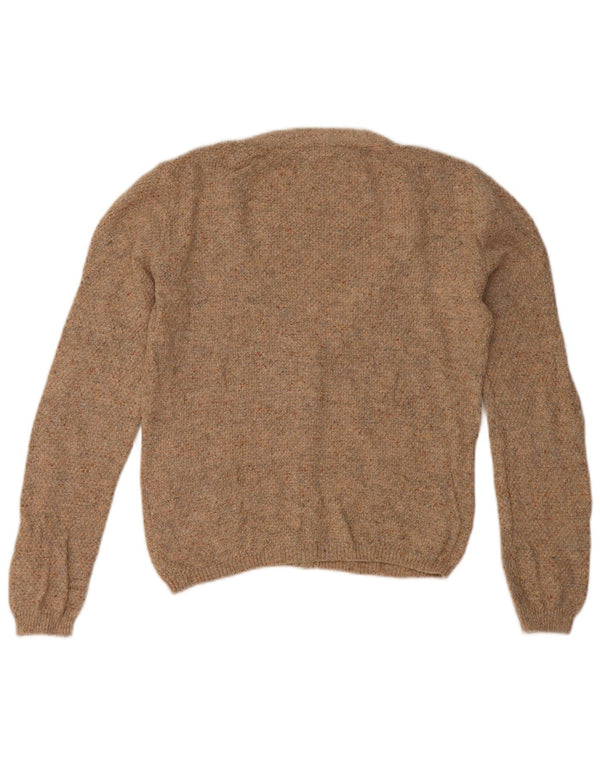 Γυναικείο πουλόβερ με ζακέτα Fat Face UK 10 Small Brown Βαμβακερό