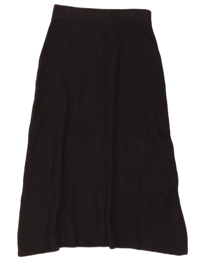 Zara Womens Knit Flared Skirt Small W26 Black