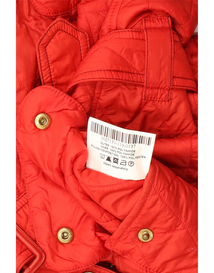 Giacca trapuntata da donna Barbour UK 12 medio rosso in poliammide