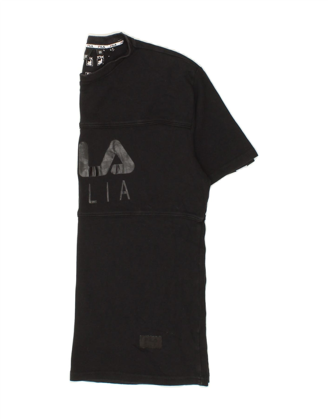 FILA Mens Graphic T-Shirt Top Medium Black Cotton Vintage Fila and Second-Hand Fila from Messina Hembry 