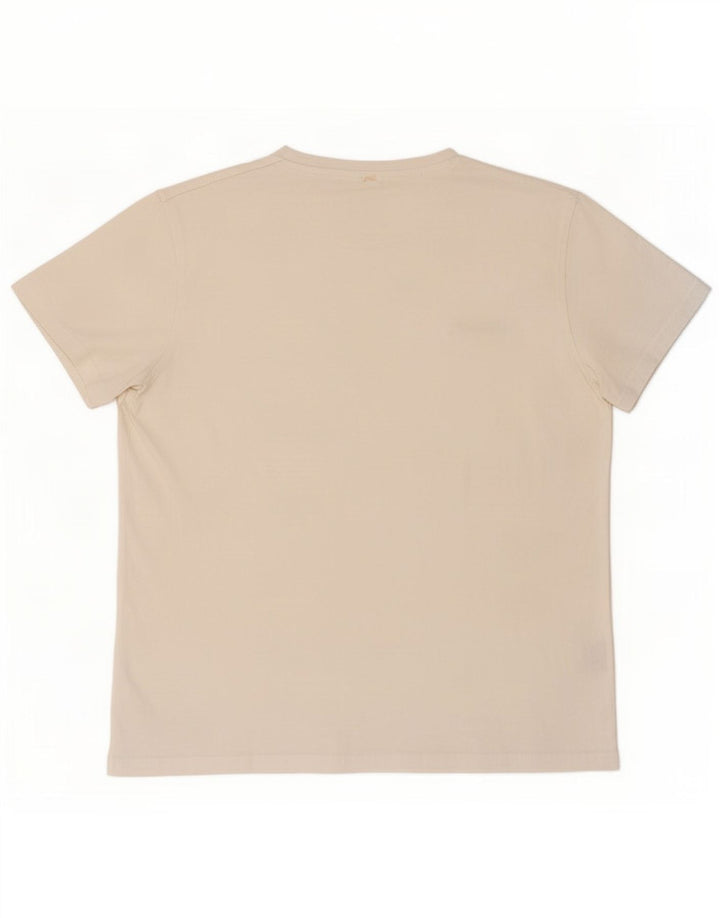 Pierre Cardin Mens T-Shirt Top Medium White Cotton
