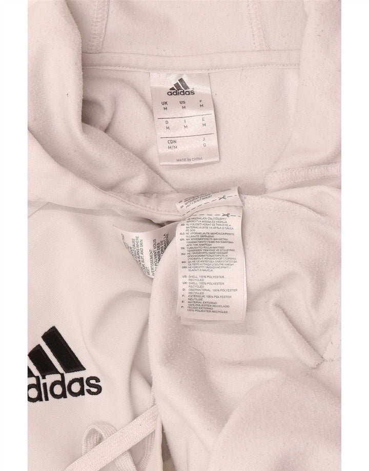 Adidas férfi kapucnis pulóver közepes fehér poliészter
