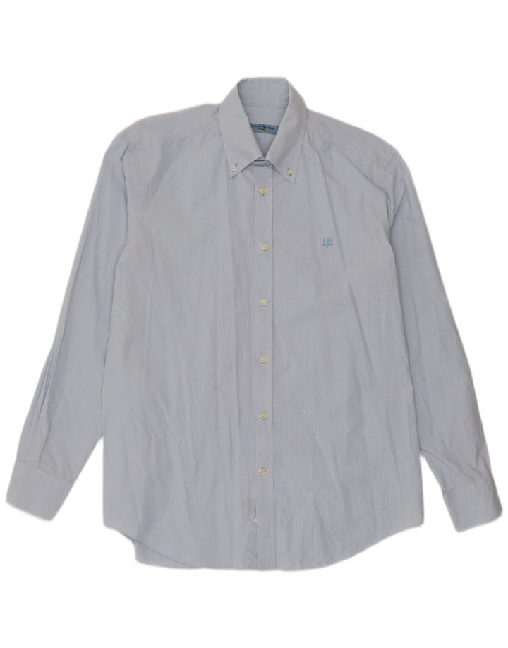 Harmont & Blaine Mens Shirt XL Blue Cotton