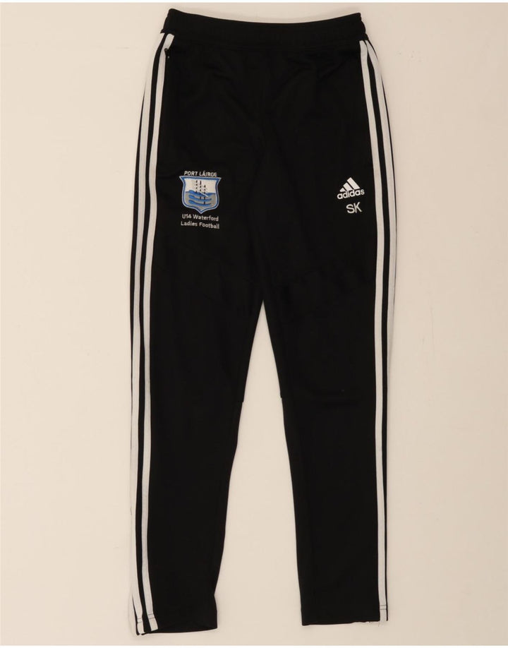 ADIDAS Boys Tracksuit Trousers 11-12 Years  Black Polyamide Vintage Adidas and Second-Hand Adidas from Messina Hembry 