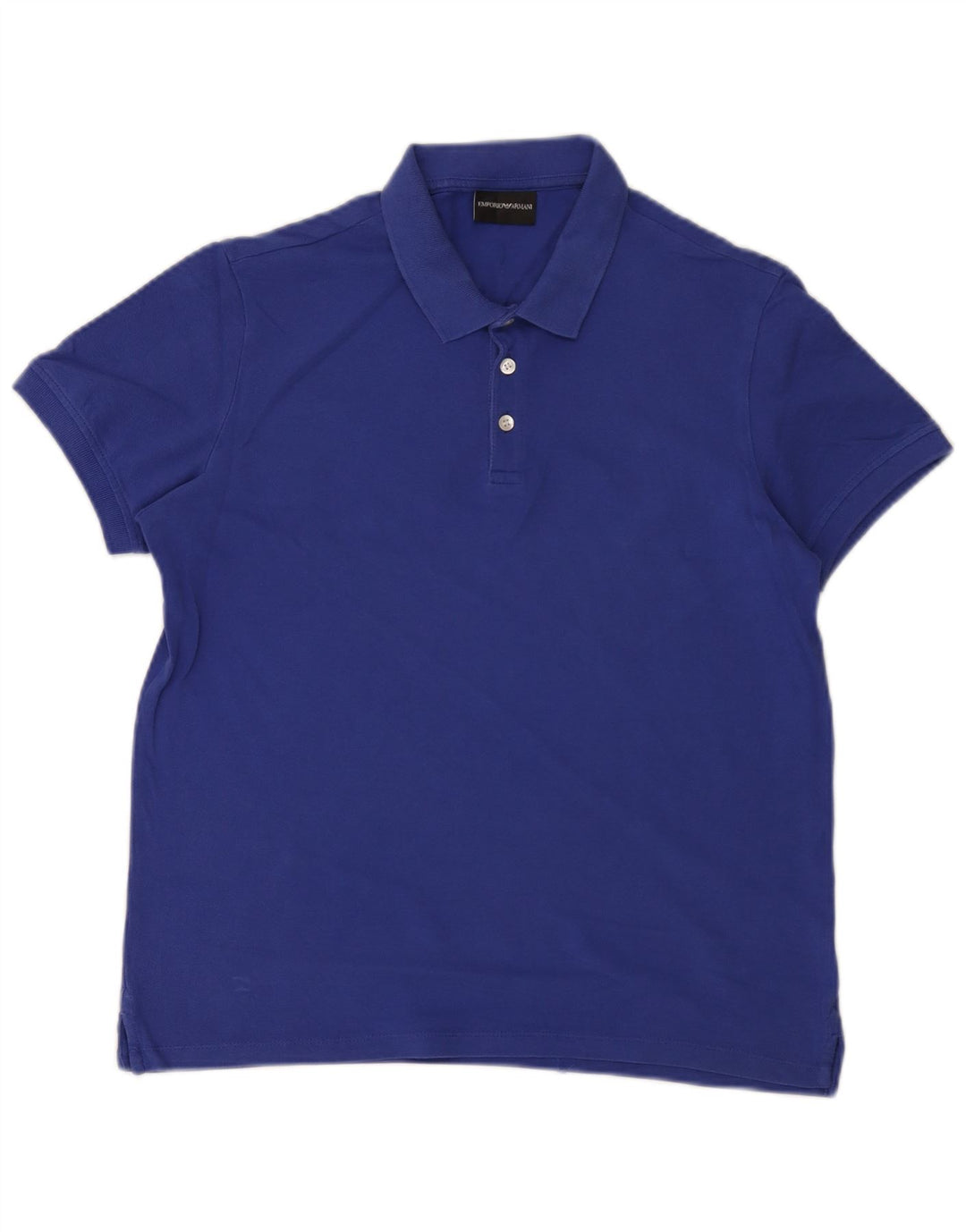 Emporio Armani Mens Polo Shirt Medium Blue