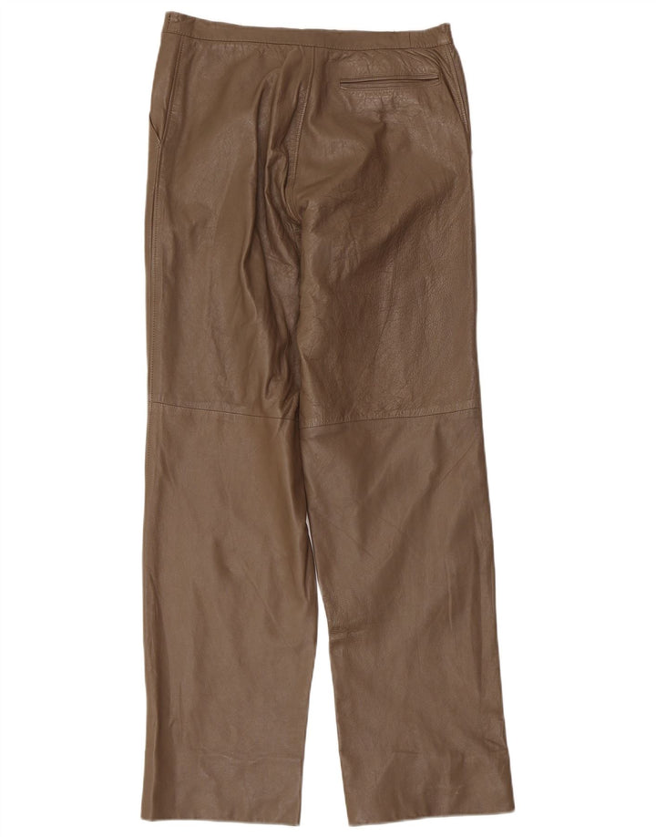 Vintage Damen Lederhose W32 L30 Braun