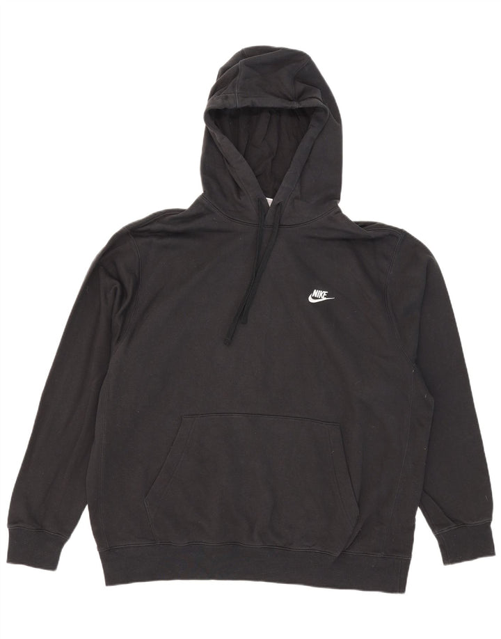 Nike Mens Hoodie Jumper XL Black Cotton