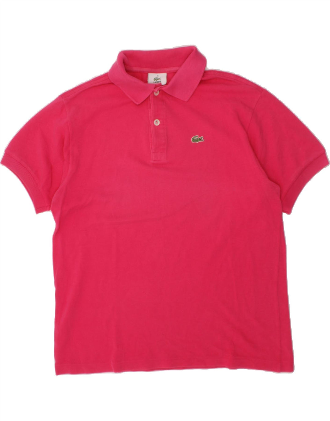 LACOSTE Girls Polo Shirt 13-14 Years Pink Cotton Vintage Lacoste and Second-Hand Lacoste from Messina Hembry 