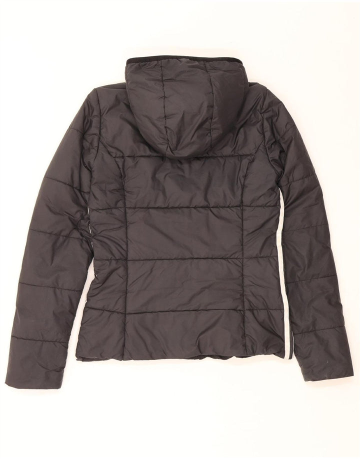 Jachetă căptușită cu glugă ADIDAS UK 8 Poliester negru mic