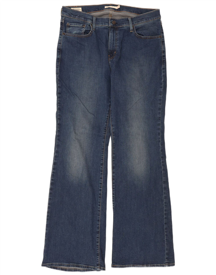 Levi's Womens 726 Flared Jeans US 14 XL W36 L33 Blue Cotton