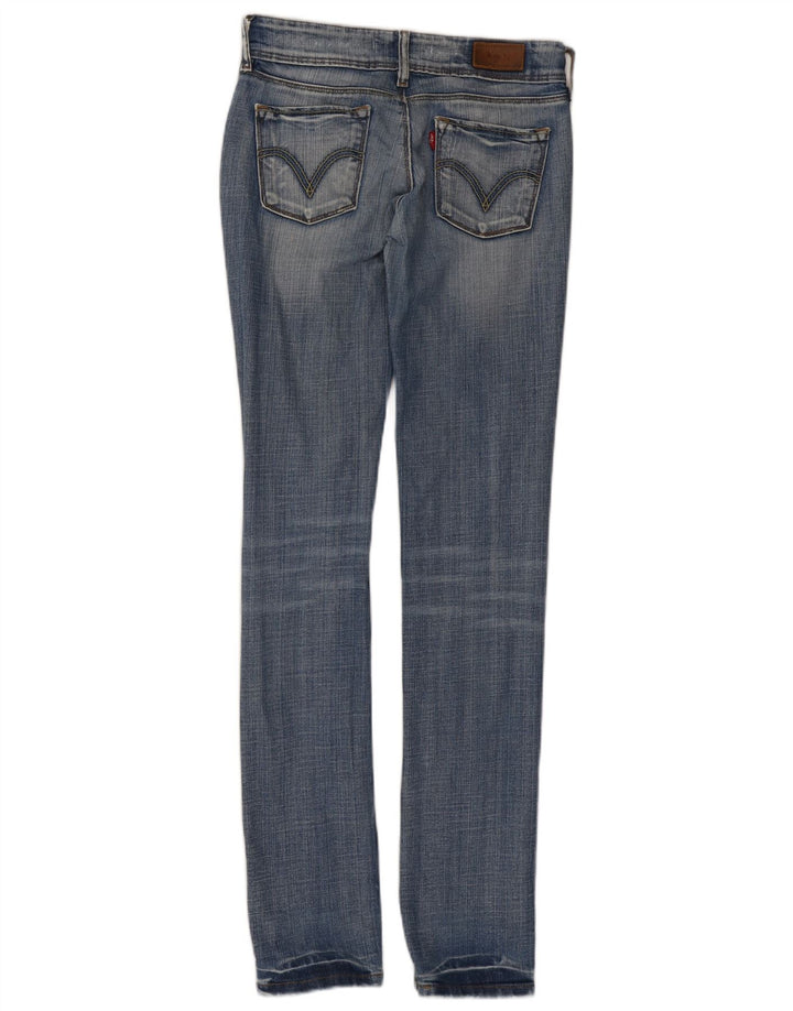 Levi's Womens 571 Slim Jeans W28 L34 Blue Cotton
