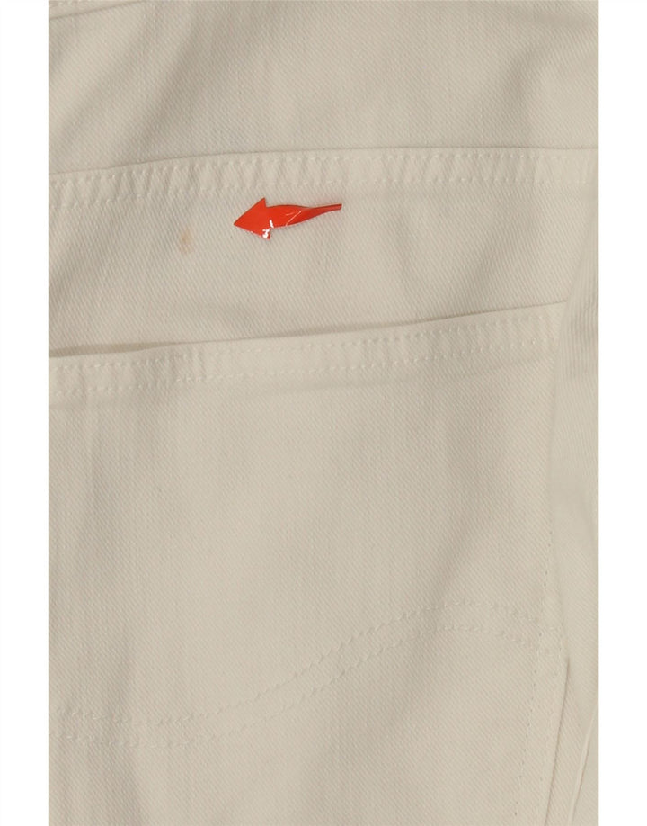 LEE Damen Powell Slim Jeans W32 L27 Weiße Baumwolle