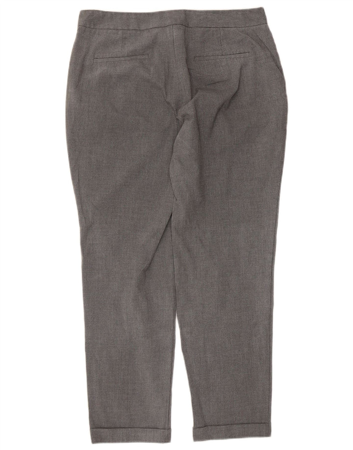 Zara Lige Chinobukser til kvinder EU 40 Medium W30 L27 Grå Houndstooth