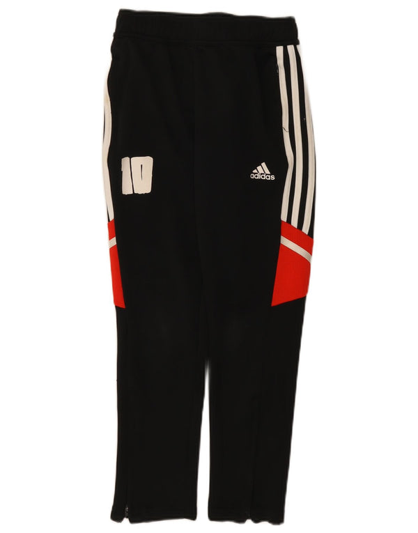 Спортивные брюки Adidas Aeroready для мальчиков 9–10 лет, черные с цветными блоками