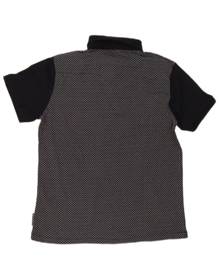 French Connection Herre poloshirt Medium Navyblå stribet bomuld