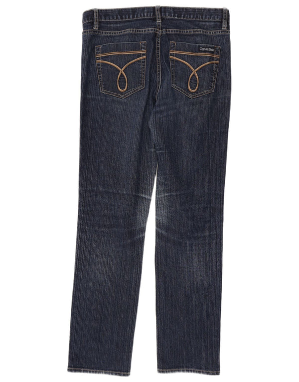 Calvin Klein Dame Skinny Jeans US 10 Large W32 L30 Navy Blue Bomuld