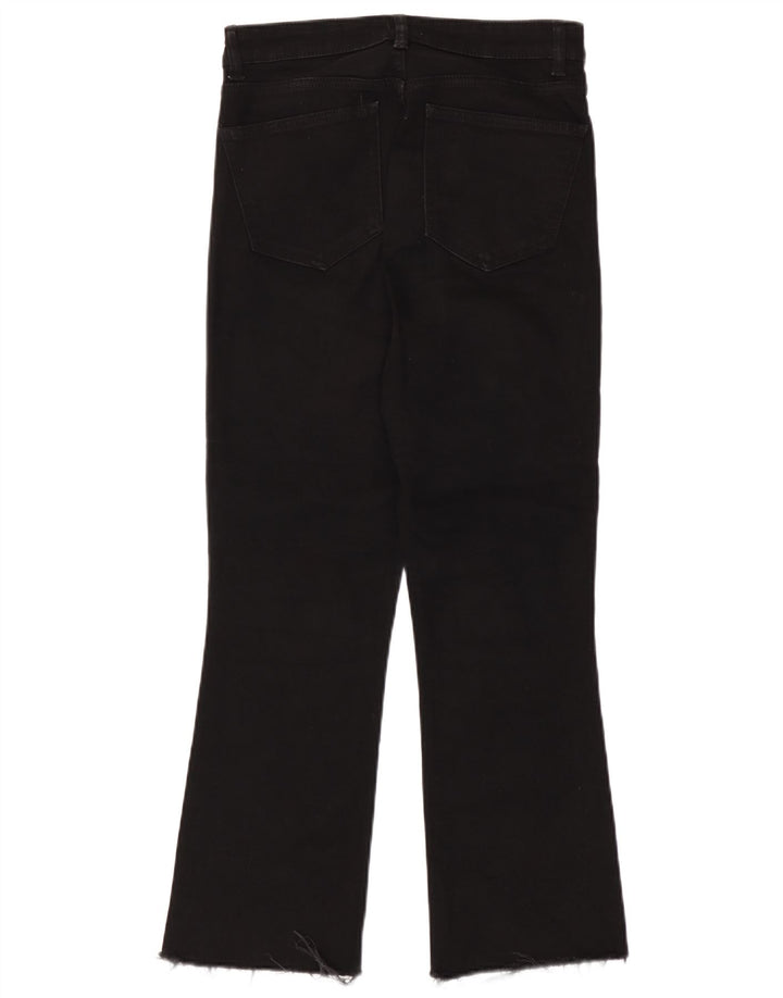 Zara Damen Bootcut Jeans EU 40 Medium W30 L27 Schwarz