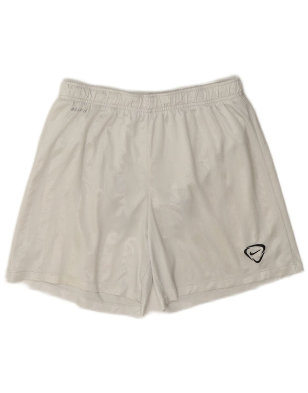 Męskie spodenki sportowe Nike Dri Fit Regular, poliester w średnie białe paski