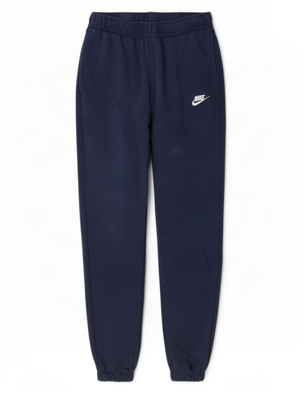Pantaloni da tuta da donna Nike Joggers UK 8 Small Blu Navy Cotone