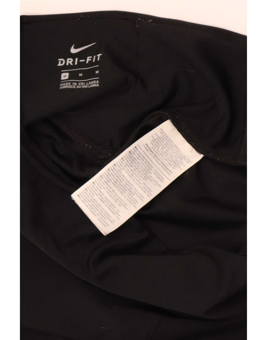 Leggings Nike Dri Fit Graphic pentru femei UK 14 Poliester mediu negru