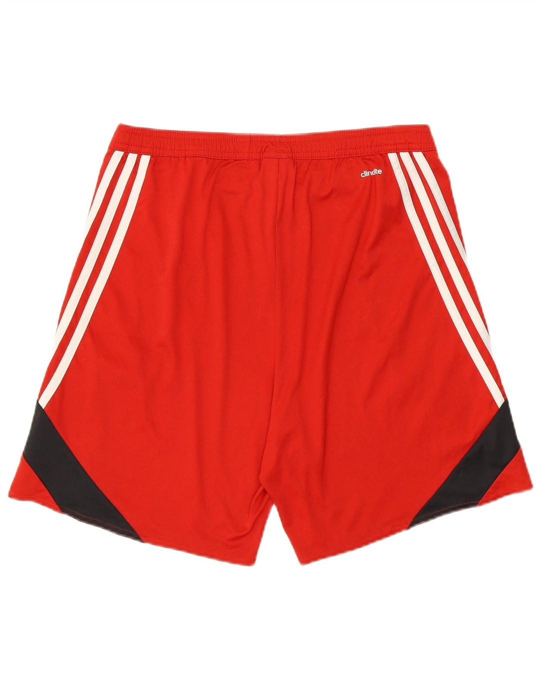 Męskie spodenki sportowe Adidas Climalite, poliester w kolorze średniej czerwieni