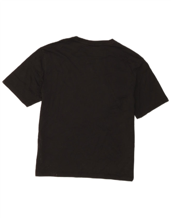 Lacoste Womens Relaxed Fit T-Shirt Top Size 38 Medium Black Cotton
