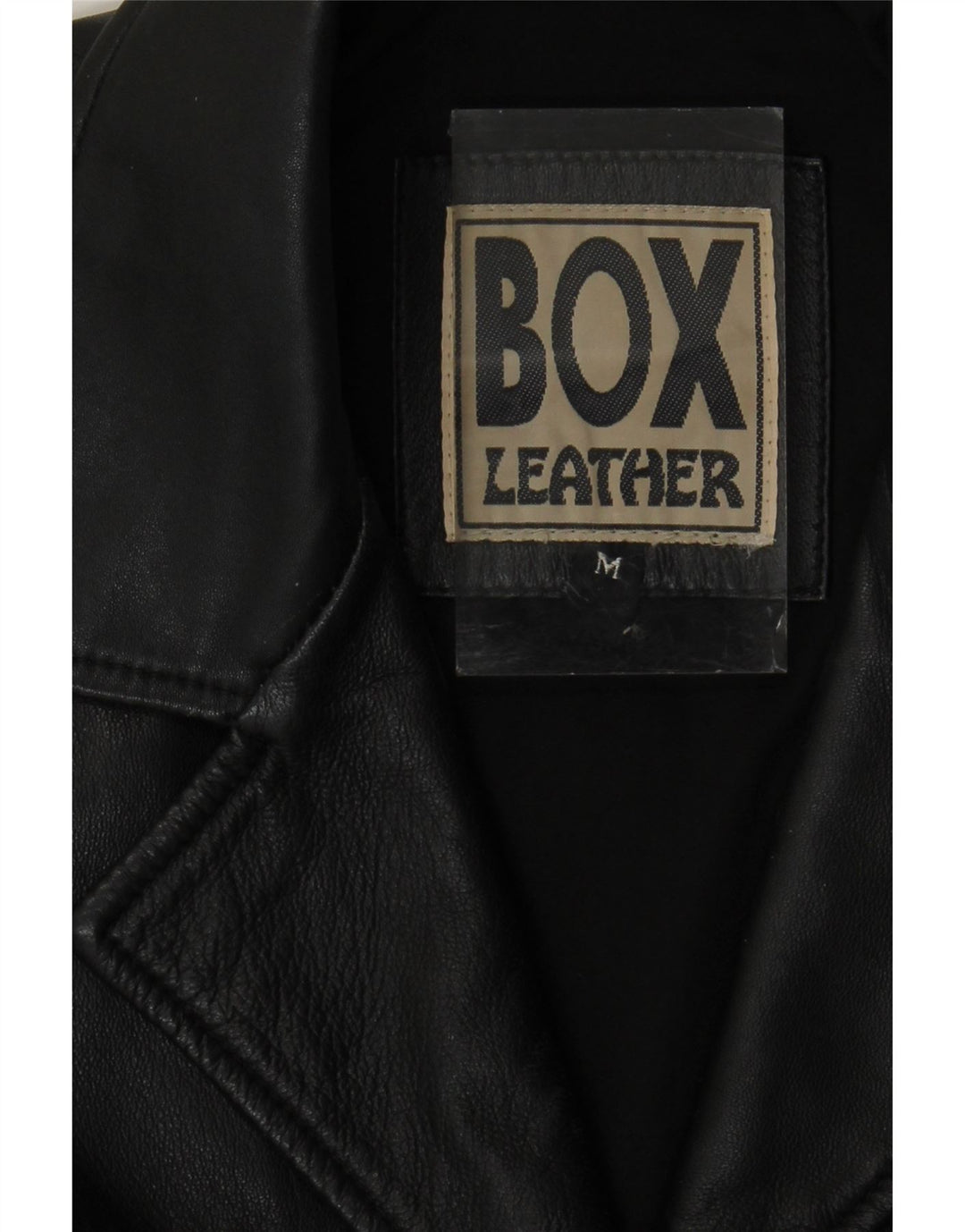 Vintage Womens Leather Coat UK 14 Medium Black Leather