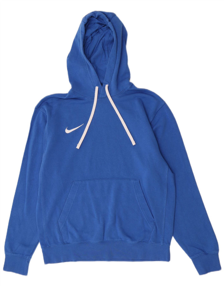 Felpa con cappuccio da uomo Nike in cotone blu medio