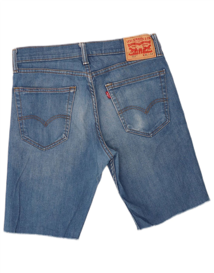 Levi's Herren 511 Jeansshorts W31 Mittelblau