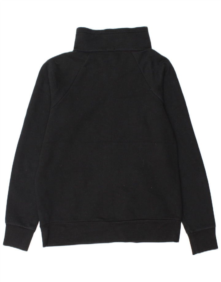 J. Crew Mens Tracksuit Top Jacket UK 10 Small Black Cotton