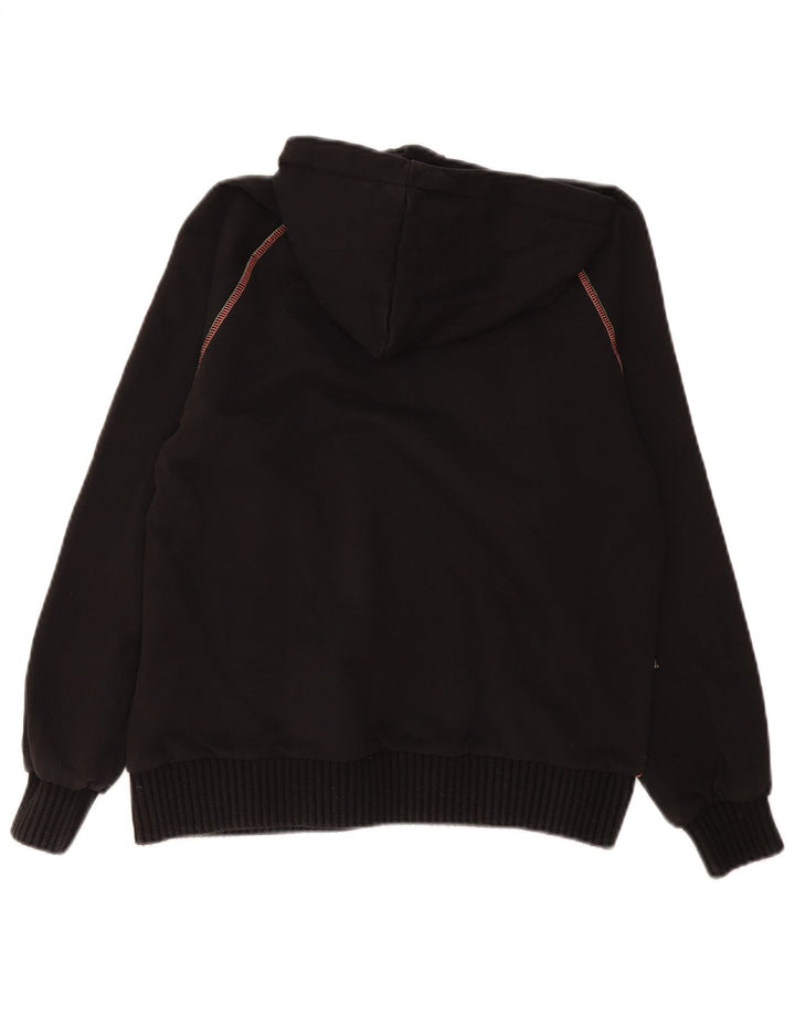 Desigual Womens Grafisk Oversized Hoodie Jumper UK 10 Small Black Polyester