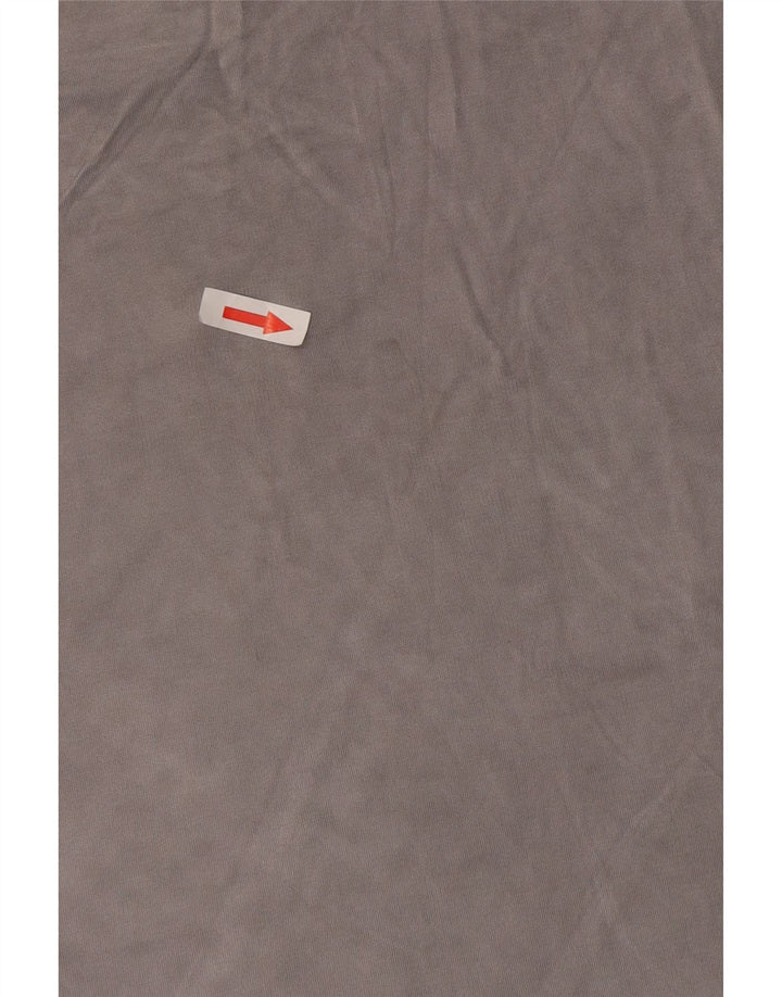 Calvin Klein Dame Crop T-Shirt Top UK 14 Medium Grey Rayon