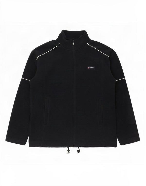 Ellesse Mens Fleece Jacket UK 38 Medium Navy Blue Polyester