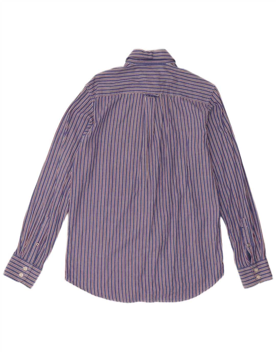 Crew Clothing Mens Shirt Small Blue Striped Cotton
