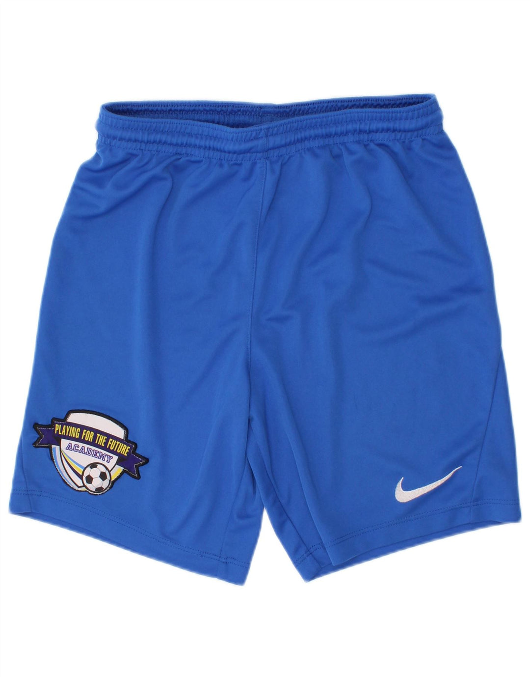 Nike Boys Dri Fit Graphic Sport Shorts 10-11 Years Medium Blue Polyester