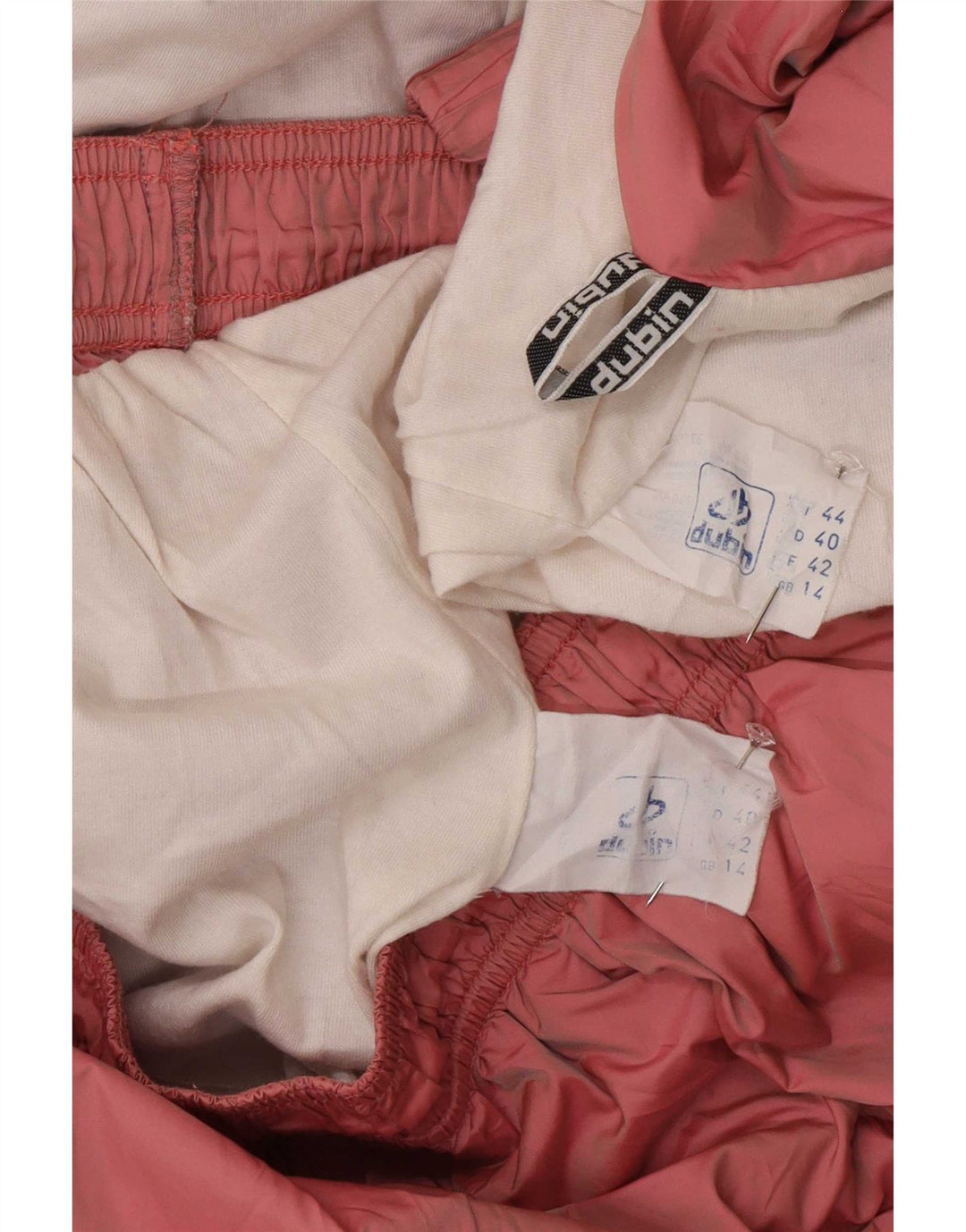 Dubin fuld træningsdragt til kvinder UK 14 Medium Pink Colourblock Polyamid Retro