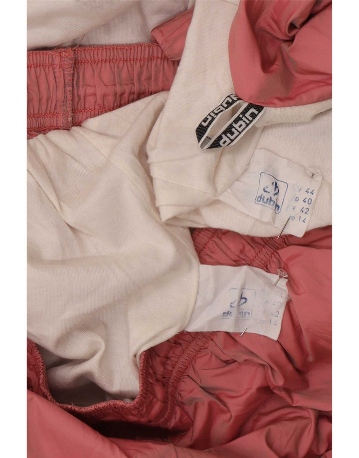 Dubin fuld træningsdragt til kvinder UK 14 Medium Pink Colourblock Polyamid Retro