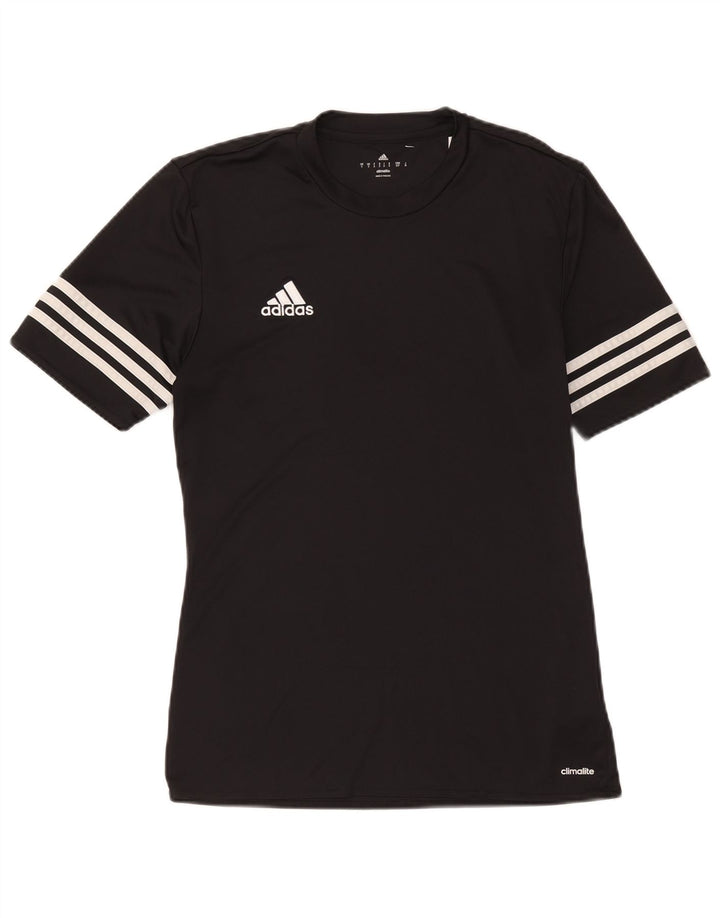 Adidas Herren Climalite T-Shirt Top Small Schwarz Polyester