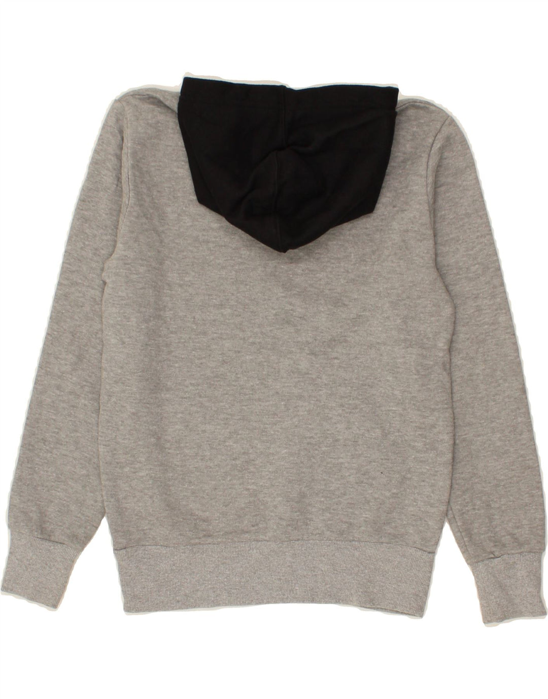 CONVERSE Boys Graphic Hoodie Jumper 10-11 Years Medium Grey Cotton Vintage Converse and Second-Hand Converse from Messina Hembry 
