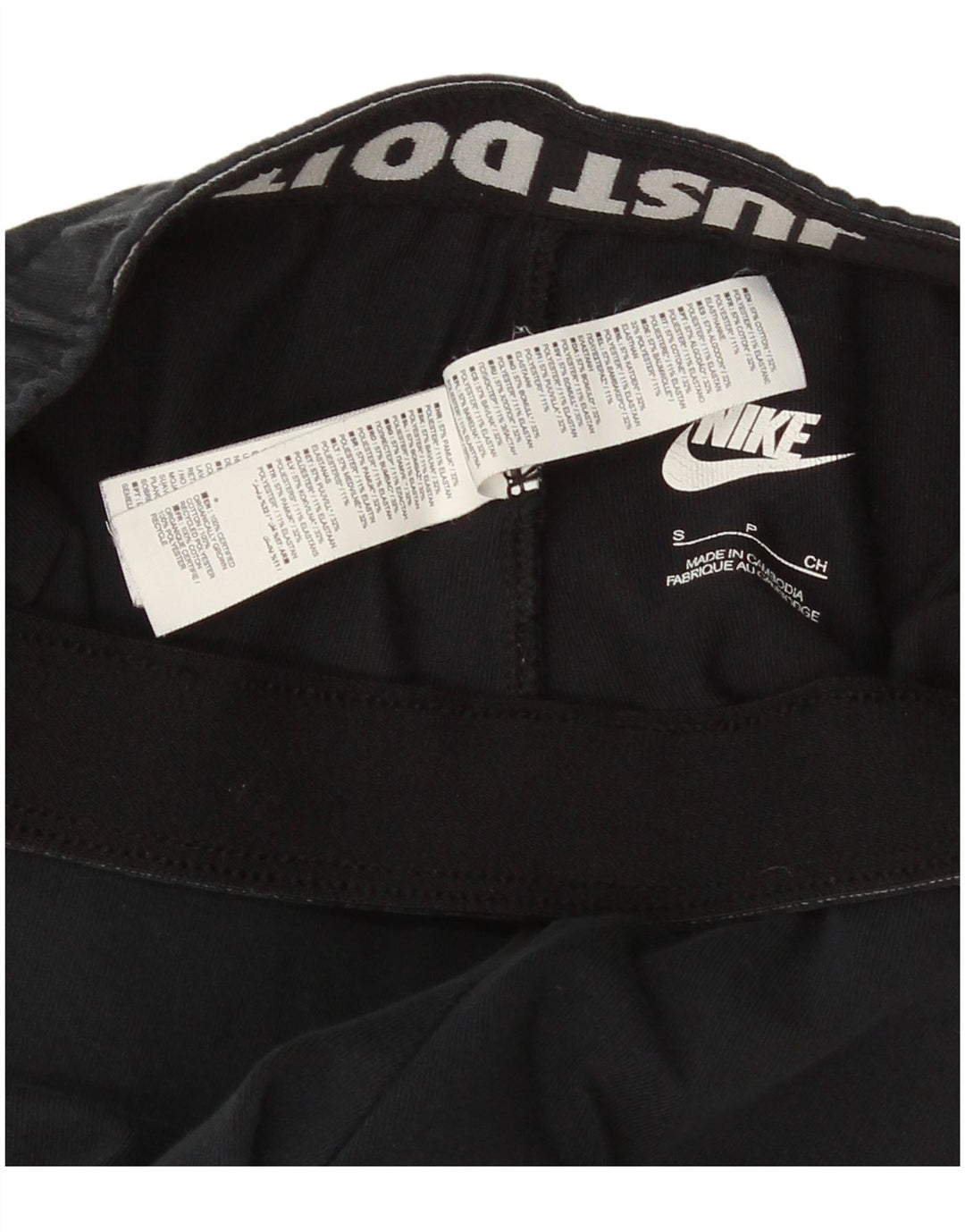 Nike Womens Graphic Leggings UK 10 Small  Black Cotton