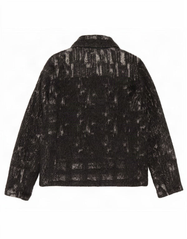 Diesel oversized bomberjakke til kvinder UK 6 XS Grå Flecked Wool