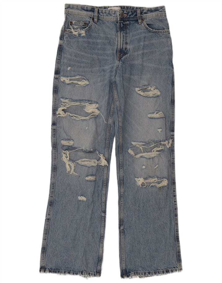 Zara Jean bootcut effet vieilli pour femme EU 36 XS W26 L32 Bleu