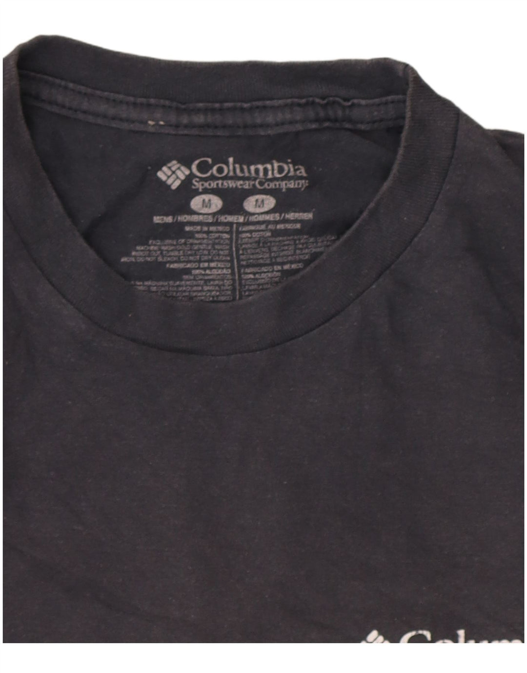 T-shirt grafica da uomo Columbia Top in cotone grigio medio