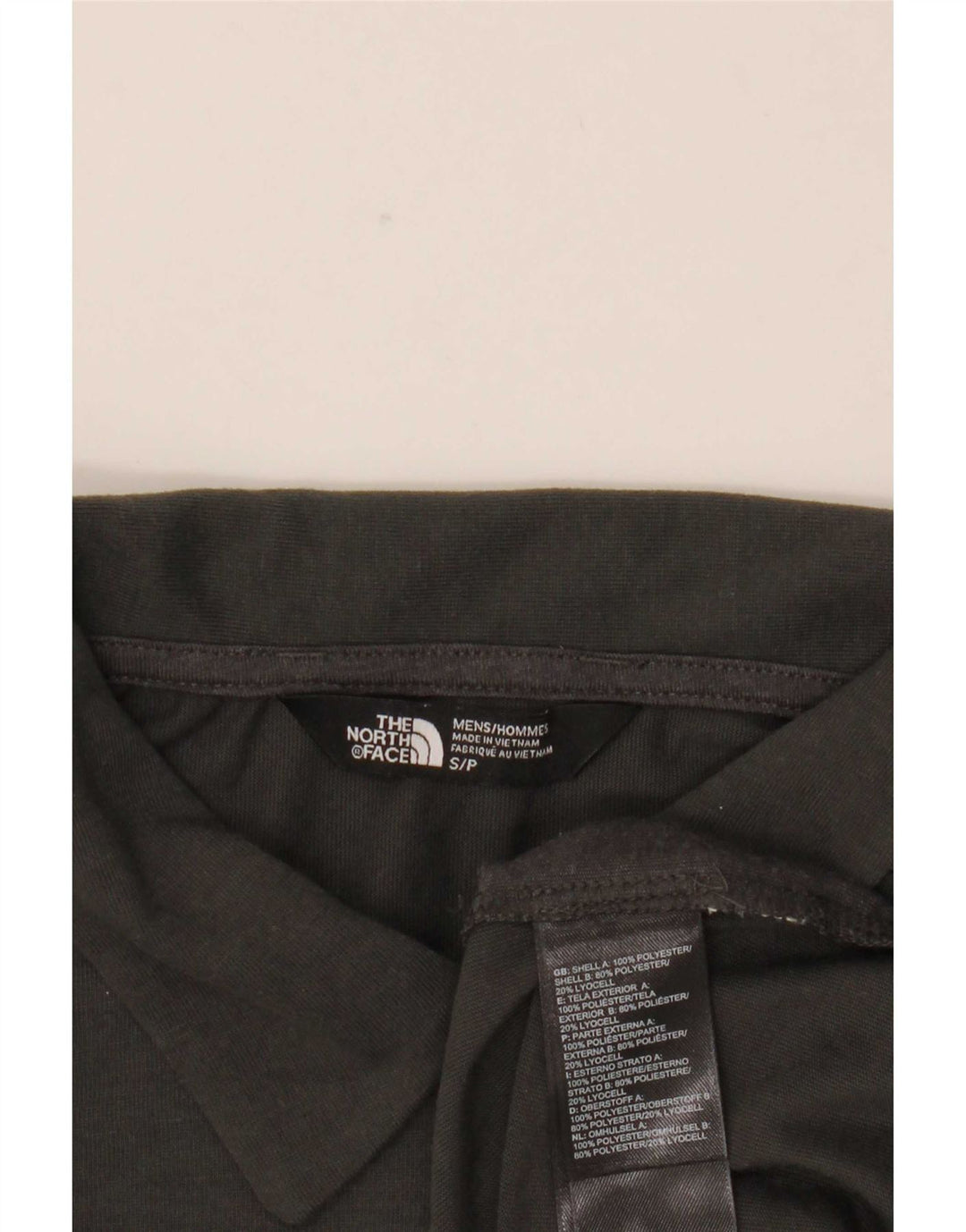 Camisa polo masculina The North Face pequena cinza poliéster