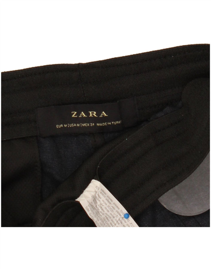Zara Herren-Jogginghose mit kurzem Schnitt, Mittelmarineblau, Polyester