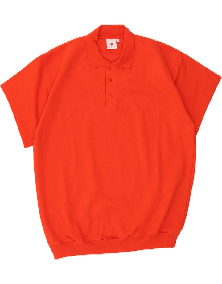 WURTH MODYF Mens Polo Shirt Large Red Cotton Vintage Wurth Modyf and Second-Hand Wurth Modyf from Messina Hembry 