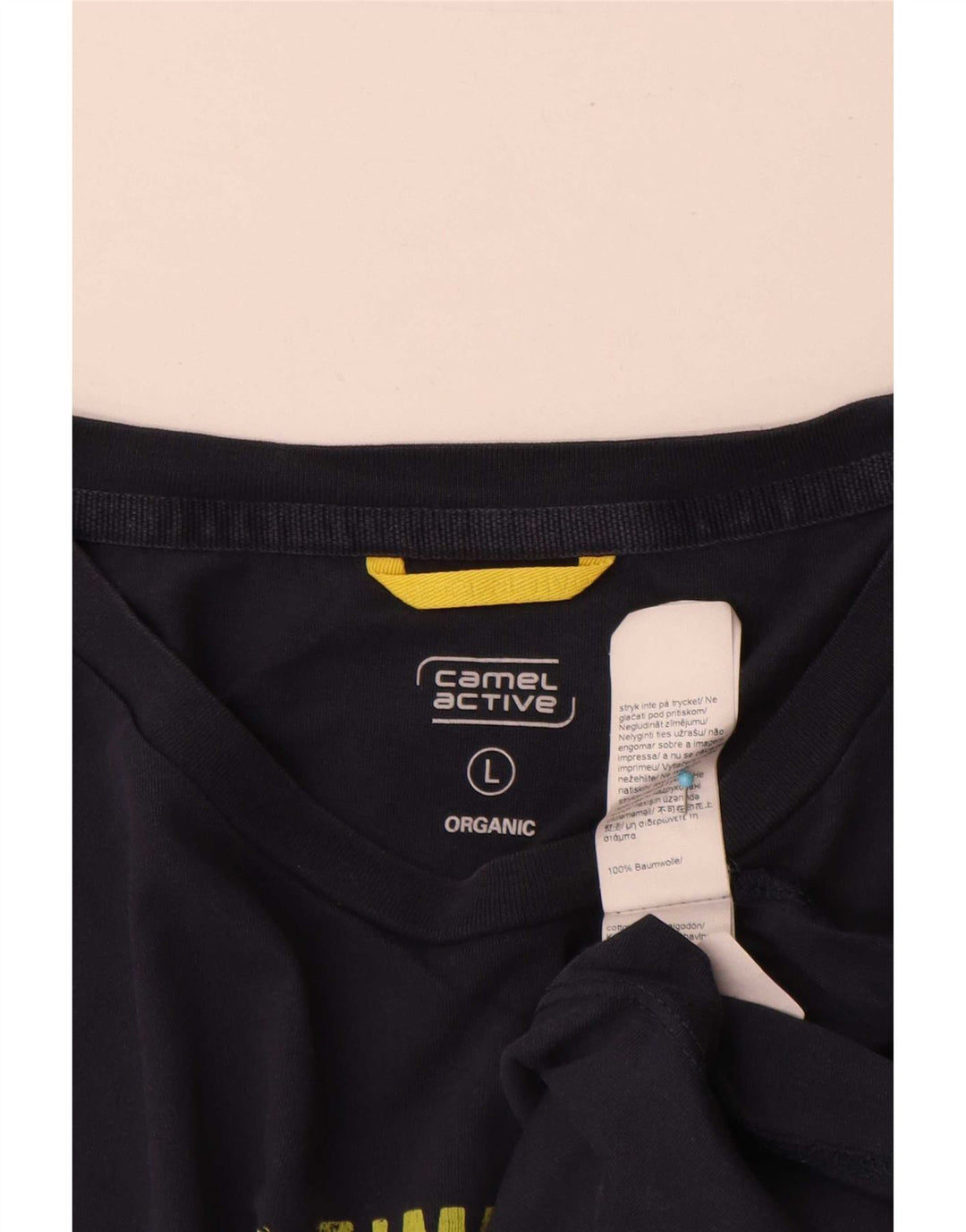 Camel Active Herren-T-Shirt mit Grafik, groß, marineblau, Baumwolle