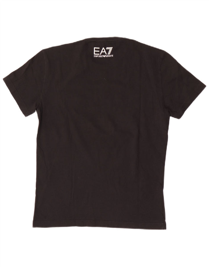 Emporio Armani Mens Graphic T-Shirt Top Medium Black